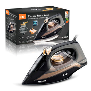 Fer à repasser électrique au design classique, vapeur manuelle 2200W, thermostat intégré, vapeur verticale, pulvérisation d'eau - Product Image 1