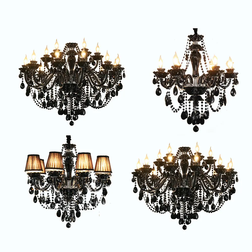 Competitive Price Luxury Style Ceiling Lights K9 Crystal Chandelier Pendant Lamp For Villa Starred Hotel Living Room