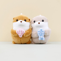 Mini mignon sceau en peluche porte-clés pendentif Animal de mer Lion de mer doux poupée personnalisé doux jouets en peluche pour cadeau de Promotion