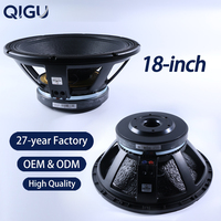 Système de sonorisation avec haut-parleur de 18 pouces, subwoofer à bobine mobile de 125 mm, système de sonorisation en ligne pour extérieur, et cornet.
