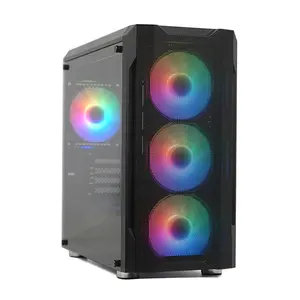 2023 JNP Mid Tower Pc Gamer Gabinetes Chasis gamer case MATX Gaming case