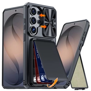 <span class=keywords><strong>เคส</strong></span>กระเป๋าสตางค์พร้อมช่องใส่บัตรสำหรับ Samsung <span class=keywords><strong>Galaxy</strong></span> S26U ฝาหลังกันกระแทกมีขาตั้งสำหรับ <span class=keywords><strong>Galaxy</strong></span> S25Ultra - Product Image 1