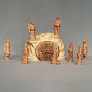 Décoration chrétienne Pafu : Scène de la Résurrection de Pâques, Tombe vide en bois - Product Image 3