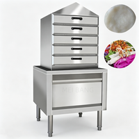Cuiseurs vapeur multifonctionnels italiens pour nouilles froides, pains vapeur et rouleaux de riz, utilisés dans les restaurants.
