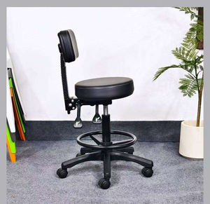 <span class=keywords><strong>Chaise</strong></span> pivotante pneumatique moderne de haute qualité avec siège en cuir à pédale fixe pour salon de beauté, salon de coiffure, bureau, laboratoire médical - Product Image 3