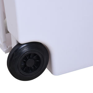 <span class=keywords><strong>Poubelle</strong></span> à pédale 120 litres en plastique PP recyclé pour <span class=keywords><strong>l</strong></span>'extérieur avec roues - Product Image 6