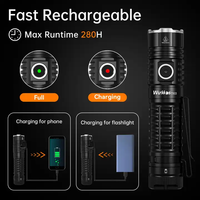 Lampe torche LED rechargeable Wurkkos TS22 XHP70.3, 4500LM, haute luminosité, EDC, portable, pour le camping en plein air, lampe de secours, queue magnétique