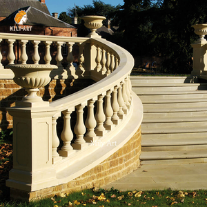 <span class=keywords><strong>Piliers</strong></span> <span class=keywords><strong>de</strong></span> balustrade en marbre naturel MILY, style romain, pour jardin et villa, en vente - Product Image 4