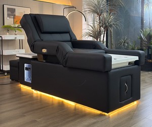 Mia No-Connection Luxury Water Storage <b>Head</b> Therapy Shampoo Bed for Hair Salons Beauty Spas Thai <b>Massage</b> Water Synthetic Leather - Product Image 1