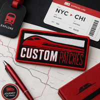 Écussons personnalisés brodés avec nom pour uniformes, patchs en chenille PVC sergé sur mesure, attaches auto-agrippantes, badges numérotés pour gilets