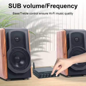 TPA3116 5.0 3 Channel 200W HiFi Home Amplifier 3D <b>Stereo</b> Metal Amplifier with Outdoor & Passive Speakers Theater <b>System</b> - Product Image 5