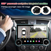 10.1 pouces 6 + 128G OEM lecteur DVD de voiture écran tactile Android stéréo Radio Wifi panoramique Navigation 360 système de caméra de voiture