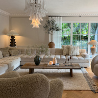 Design d'intérieur de villa de luxe moderne, personnalisation complète de la maison, literie de luxe, matelas, canapé, table, chaise, ensemble combiné