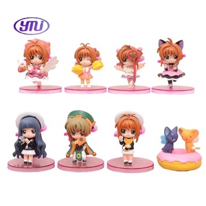 8สไตล์รุ่น Q Cardcaptor <span class=keywords><strong>kinomoto</strong></span> SAKURA Magical Girl หุ่นโมเดลตุ๊กตาเค้กของขวัญอะนิเมะ Chibi clow CARD - Product Image 5