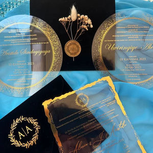 Invitations de cartes de <span class=keywords><strong>mariage</strong></span> en acrylique de Chine cartes d'invitation de <span class=keywords><strong>mariage</strong></span> en acrylique floral fantaisie <span class=keywords><strong>ensemble</strong></span> d'invitations de <span class=keywords><strong>mariage</strong></span> en acrylique givré - Product Image 6