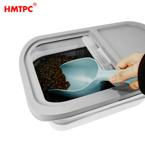 Cubo Plegable Portátil de Material TPR de Alta Calidad para Almacenamiento de Comida para Mascotas, Pequeño, Ajustable, Duradero, Material de Grado Alimenticio para Perros y <span class=keywords><strong>Gatos</strong></span> - Product Image 3