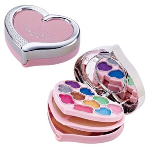 Kit de <span class=keywords><strong>maquillage</strong></span> pour petites filles avec miroir, <span class=keywords><strong>coffret</strong></span> de cosmétiques, multicolores, nude, palette d'ombres à paupières, bon marché, nouvel arrivage - Product Image 1