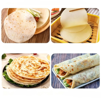 Machine industrielle de grande capacité pour la transformation des céréales, machine de traitement des snacks plats, machine intégrée de formage et de cuisson des crêpes