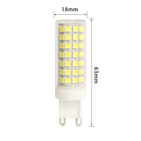 Fabricant en gros 9W sans scintillement LED ampoule G4 G9 économie d'énergie gradable maïs lumières télécommande interrupteur AC85-265V