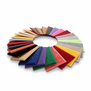 Pannello Acustico in Feltro Qinsound, Pannello <span class=keywords><strong>Fonoassorbente</strong></span> in Poliestere Ignifugo, Isolamento Acustico 12mm con Smussatura Quadrata - Product Image 1