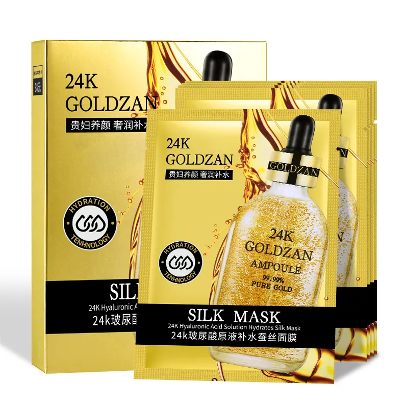 24k Gold Facial Mask Shrink Pores Moisturizing And Oil Control Acne Blackheads Removal Deep Cleaning Skin Care Mask