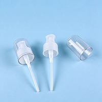 Pompe à lotion miniature en plastique PP 20/410 avec couvercle anti-poussière pour flacons cosmétiques