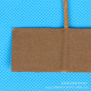 Sac d'emballage en papier kraft avec poignée en corde de papier décorative colorée 5,5*11,5, personnalisable - Vente en gros - Product Image 3