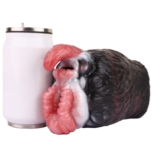 Masturbador Masculino GEEBA Fantasy, Juguete Sexual para Adultos con Textura de Oso Animal, Doble Túnel, Silicona, Pocket Pussy Stroker - Product Image 5