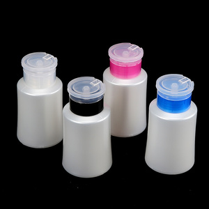 180ml Push Down Pump Dispenser Bottle Empty Makeup Remover <b>Nail</b> Polish Remover Liquid Container - Product Image 3