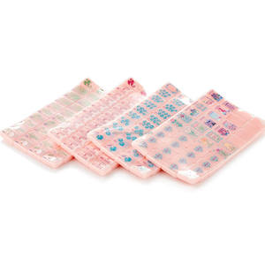 Tuiles de Mahjong Américain en Acrylique à Gravure Simple Couche Personnalisée, 160 Pièces - Product Image 4