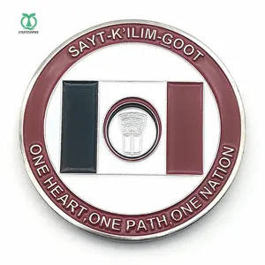 Monete conmemorativo antiguo Chapado en acero inoxidable Metal LOGO personalizado Herausforderung Challenge Coin