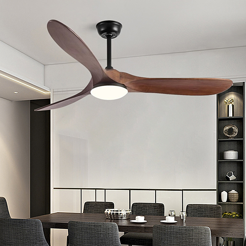 Ceiling Fan Light with ABS Blade Flush Mount Ceiling Fan with D42 Inches Speeds Reversible DC Motor for Living Room Decor