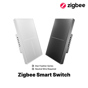 Interrupteur tactile intelligent Tuya WiFi/Zigbee Série Start Feather avec commande vocale, norme américaine, 1/2/3/4 gangs, interrupteurs en verre AG - Product Image 4