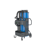 Aspirateur industriel robuste à nettoyage automatique par impulsions, 3 moteurs, filtre HEPA, collecteur de poussière pour le ponçage du béton et l'entretien des entrepôts