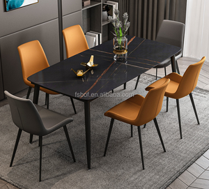 Nuevo diseño, muebles de comedor, mesa de mármol, mesa de comedor y silla con tablero de roca italiano - Product Image 4