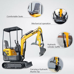 Ücretsiz kargo INFRONT Mini ekskavatör EPA motor ku3.5 Ton paletli mikro kazıcı 1 Ton 2 Ton çiftlik satılık küçük ekskavatör - Product Image 4