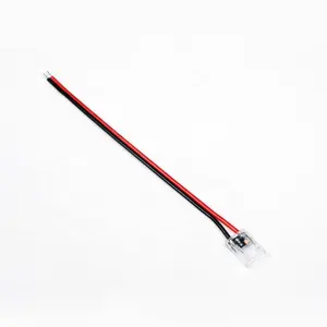 Conector rápido RTS para tira de Led, sin soldadura, Cob, 2 pines, 6mm, 8mm, 10mm, RGB, CCT