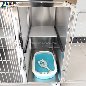Jaulas para Gatos Veterinarias de Acero Inoxidable 304, Lujosas, Grandes, de 2 Niveles, 4 Puertas, Resistentes, Precio de Fábrica, Jaulas para Gatos al por Mayor con Baño - Product Image 6