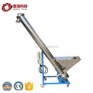 Transportador de Tornillo Sinfín con Tolva y Correa de Acero Inoxidable, Velocidad Ajustable para la Industria de Envasado de Alimentos y Bebidas - Product Image 3