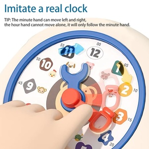 Reloj de aprendizaje Montessori, juguete para niños pequeños, Educación Temprana, reloj de enseñanza cognitiva, máquina de aprendizaje de juguete para niños con luz musical - Product Image 6