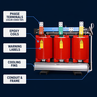 Transformador de Tipo Seco SCB18 de Cobre Puro Wanbo-345 con Garantía de Fábrica de 16 Años y Calificación de Red Eléctrica para Distribución de Energía