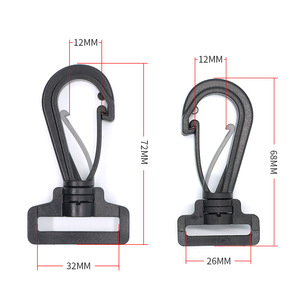 Swivel <b>Hook</b> Plastic Rotating <b>Hook</b> 26Mm 32Mm For Bag Webbing - Product Image 3