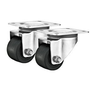 Rodízio de Aço Inoxidável SUS304 de 3'' para Uso Pesado, Centro de Gravidade Baixo, Roda de PA/<span class=keywords><strong>Nylon</strong></span> de 52mm, Antirrust para Equipamentos Industriais - Product Image 1