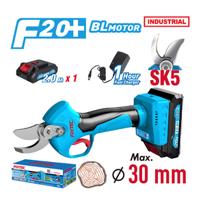 Tijeras de Podar Inalámbricas FIXTEC 20V con Motor sin Escobillas, Tijeras de 30 mm, Herramienta Eléctrica SK5 FCPS30X-12 - Product Image 2