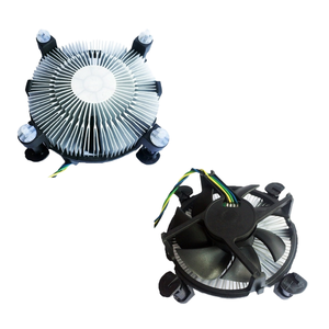 Giá thấp Intel LGA1150 11511155 1156 1200 i3 i5 CPU Cooler Fan Đen nhôm tản nhiệt vây tuyệt vời cho người hâm mộ & làm mát - Product Image 2