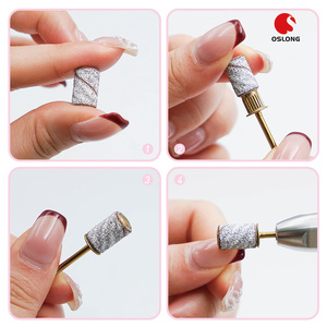 Bộ 100 đầu mài móng tay nhỏ, dụng cụ tẩy gel móng, 100/180, 3mm, dạng dải nhám móng mini kiểu Zebra - Product Image 5