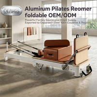 Kommerzieller Aluminium-Pilates-Reformer Faltbare Verstellbare Widerstands-Yogamaschine für Boutique-Studios