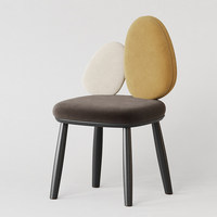 Chaise de salle à manger en bois et tissu au design moderne et créatif pour restaurant, hôtel, maison, villa