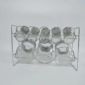 Venta al por mayor de la fábrica de latas de acero inoxidable frascos con <span class=keywords><strong>estante</strong></span> de Metal condimento de especias conjunto - Product Image 2