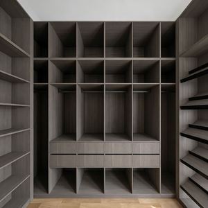 BALOM Organiseur de rangement minimaliste sur mesure pour dressing avec étagères à grille, gain de place, armoire étroite - Product Image 2